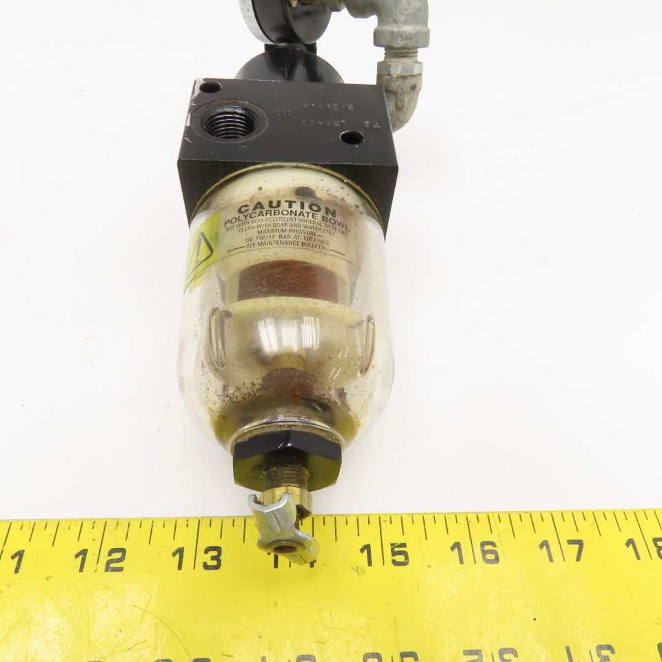 3/8" NPT Polycarbonate Air Line Particulate Filter Regulator 150PSI