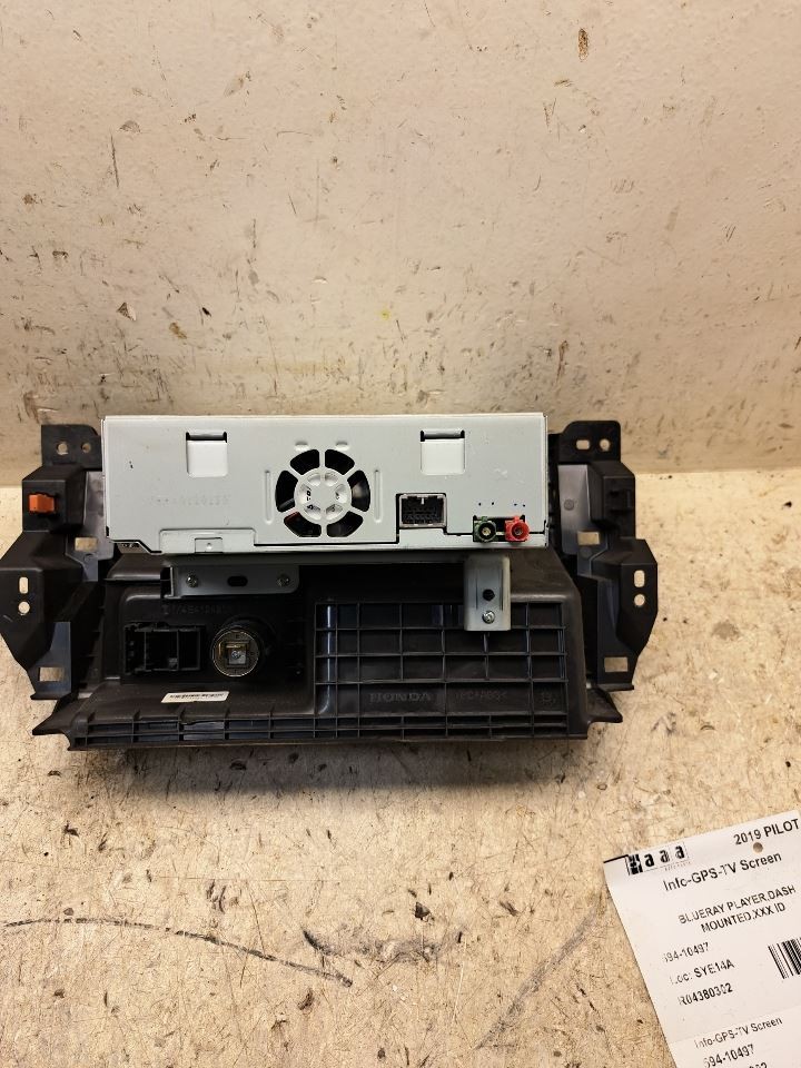 2019 Pilot Blueray Player,Dash Mounted Sku#4380302