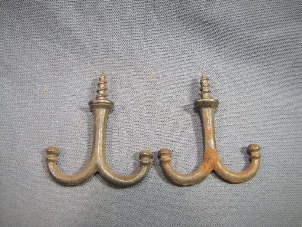 Cast Iron Wardrobe Ceiling Mount Double Hook coat rack