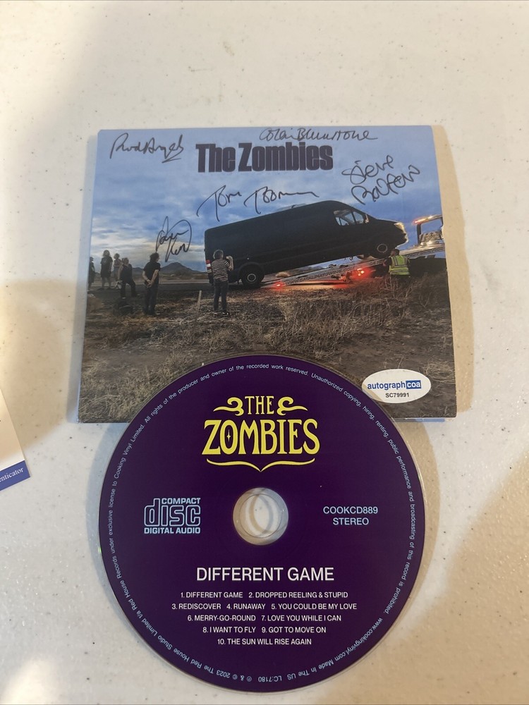 THE ZOMBIES SIGNED AUTOGRAPH CD ACOA DIFFERENT GAME