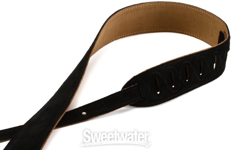 Levy's MS12 Suede Guitar Strap - Black