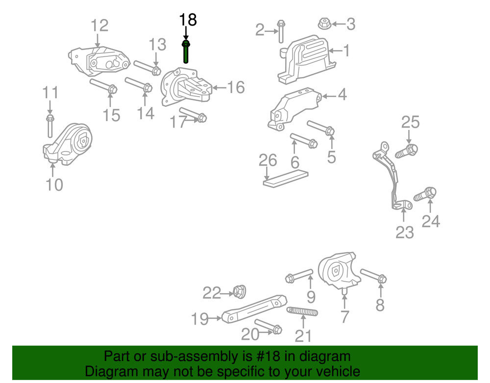 Genuine GM Multi-Purpose Bolt 11570514