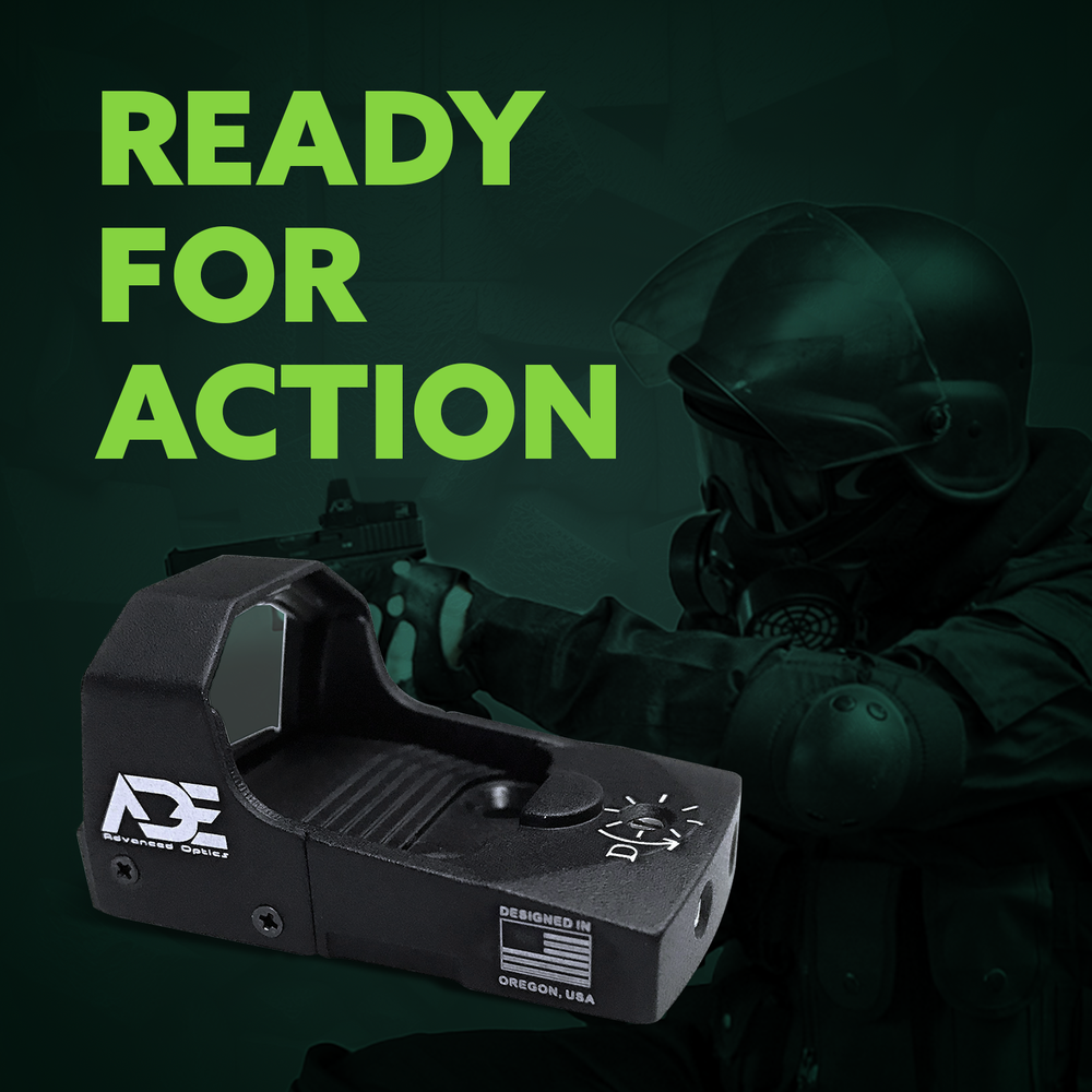 Ade Optics RD3-006B Python Green Dot Mini Reflex Sight For Handgun (not red)