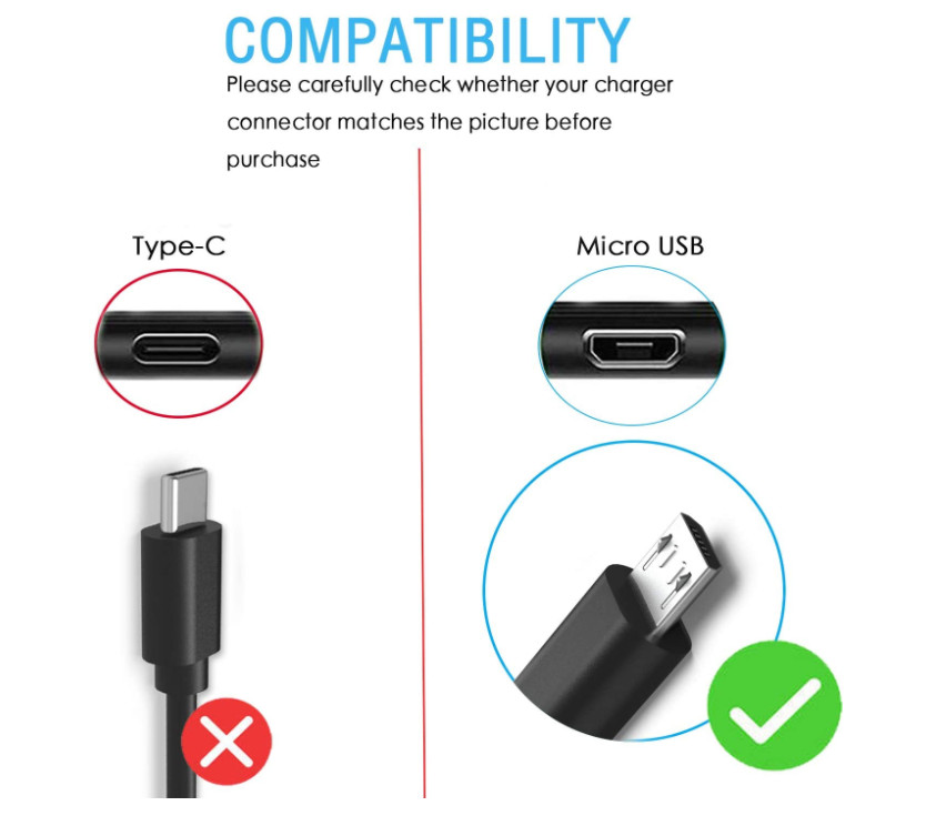 Pkpower 6ft Micro USB Fast Charging Cable for Samsung Galaxy Android Smartphone