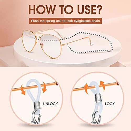 4-10 Pcs Eyeglass Chains for Women Eyeglasses String Holder Multi H-4pcs