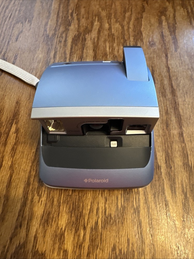 Polaroid One600 Instant Film Camera Blue Tested
