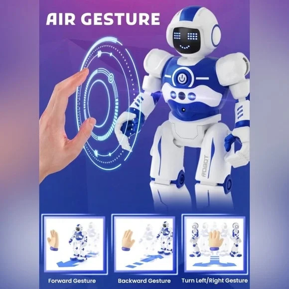 Smart Programmable Robot Toy w/ Gesture Sensing Remote Control for Kids