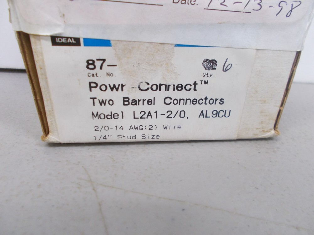 6 POWER CONNECT TWO BARREL CONNECTORS PART # 87-042