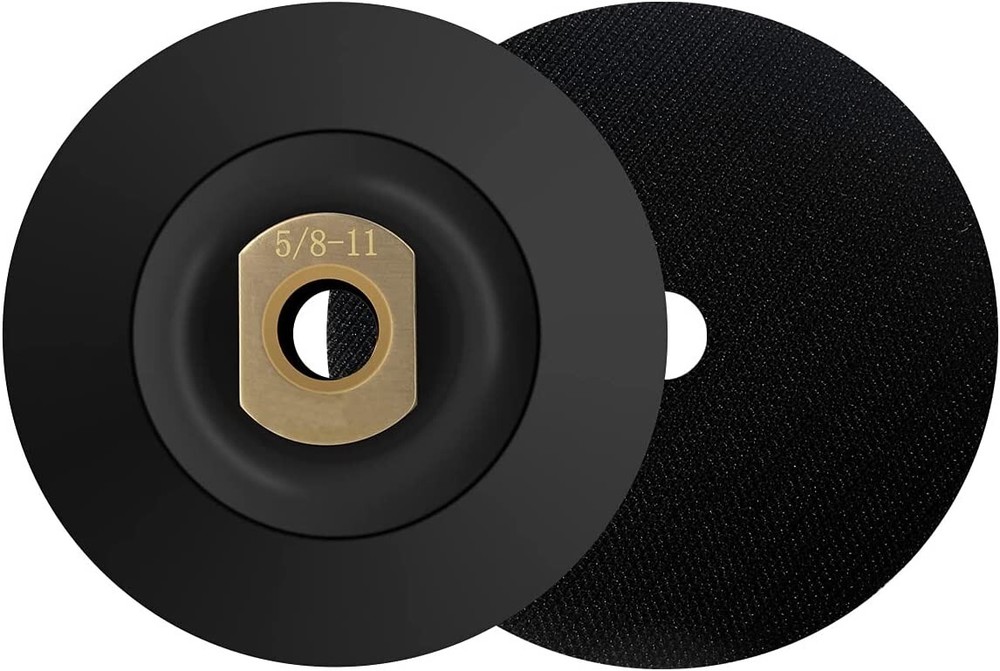 Rubber Backing Pad 4" Extra Flexible Backer Pad Hook Loop Backer 5/8" 11