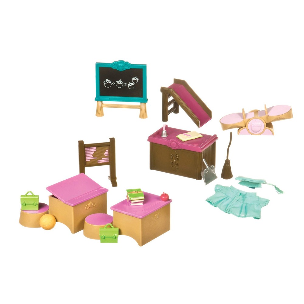 Li'l Woodzeez – Classroom & Playground Set, 20 Pieces Medium, Multicolor