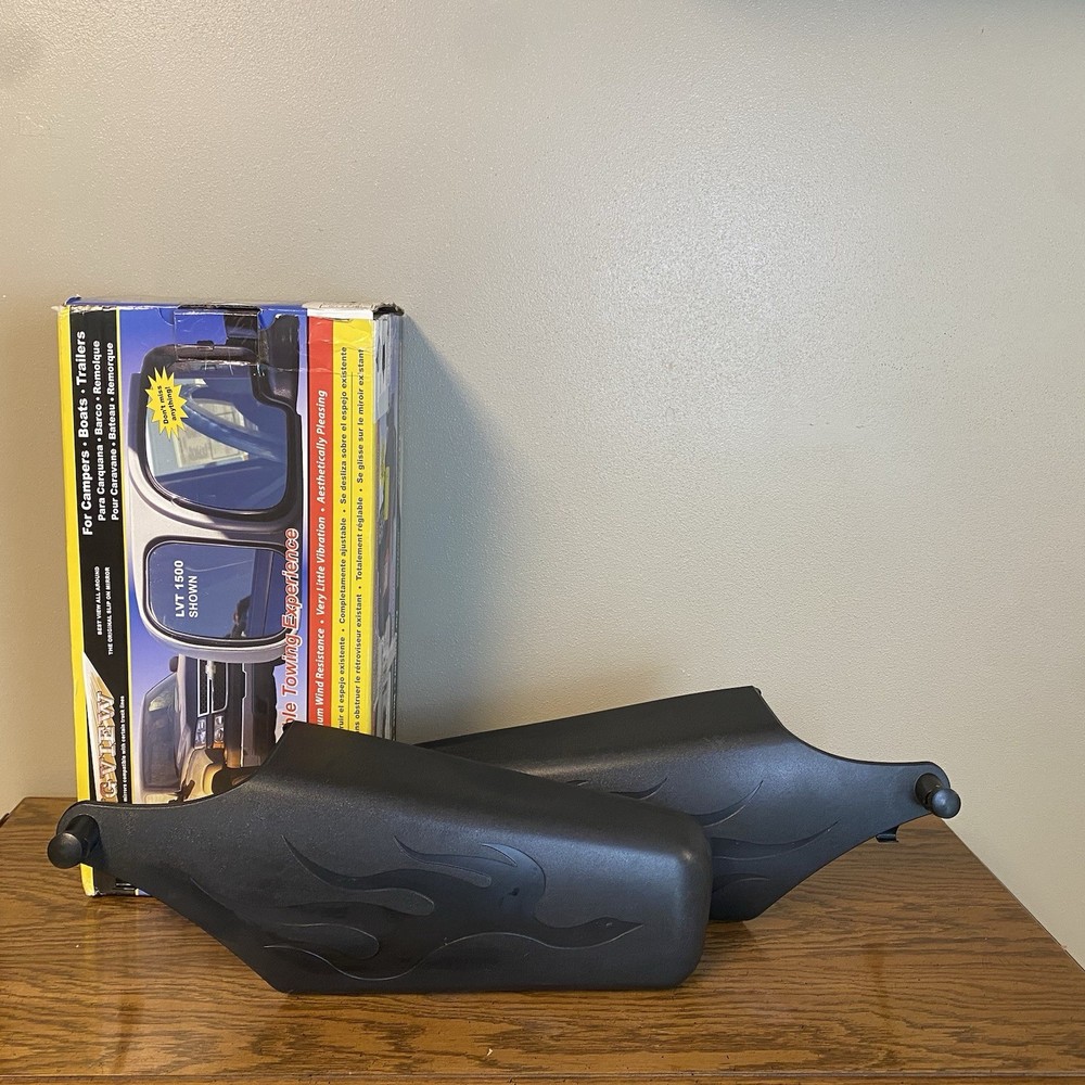 Longview Custom Towing Mirrors -Slip On-Driver &Passenger Side- GM 2014-current