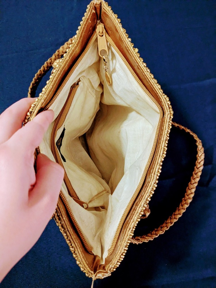 Vtg Emp Orr Gold Beaded Purse
