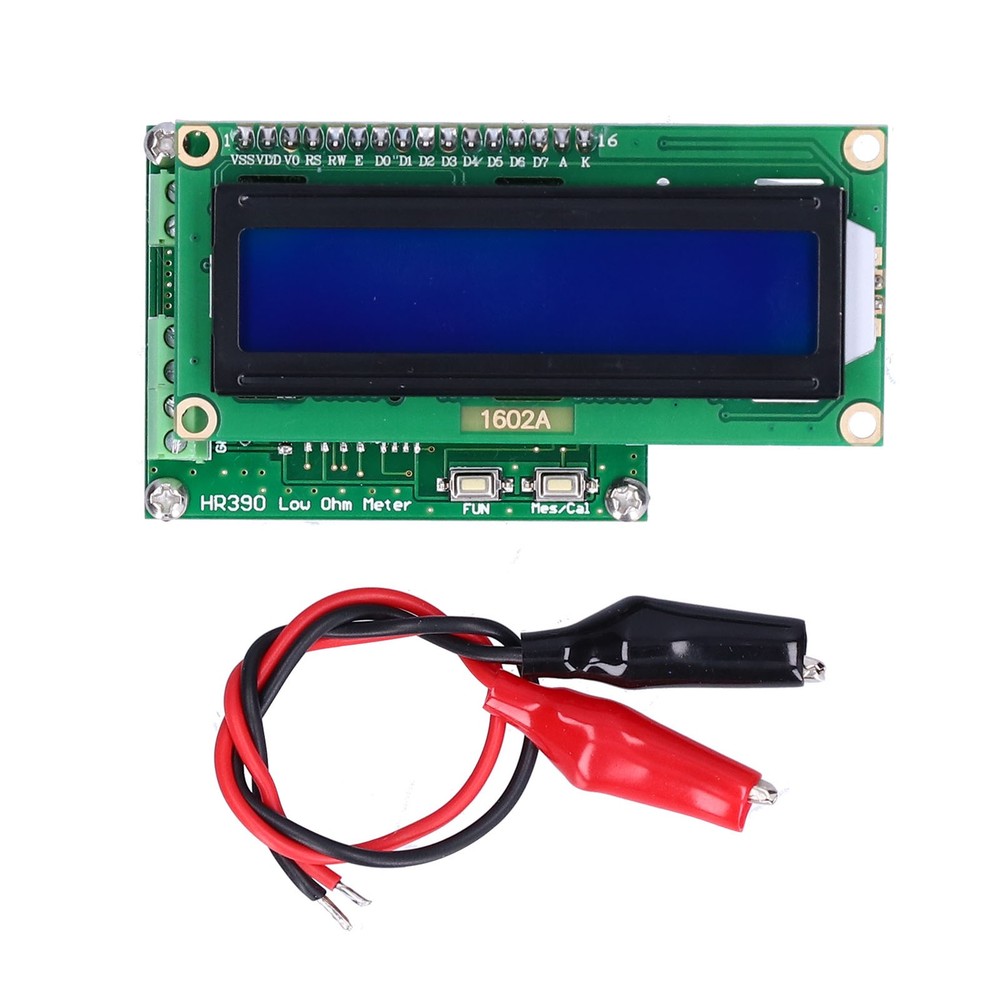 Low Resistance Ohmmeter Milliohm Meter Accurate Capacitance Tester HR390