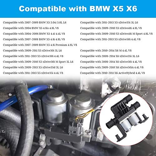 Compatible with Heater Control Valve BMW E53 E70 F15 X5 2004-2018 E71 F16 X6