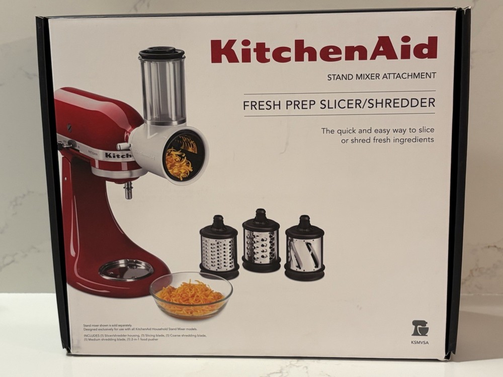 KitchenAid KSMVSA Fresh Prep Slicer Shredder Attachment for Stand Mixer