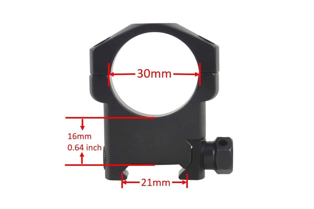 Muzzle-Loaders Exodus 30mm Scope Rings - High Base, Matte Black Rings