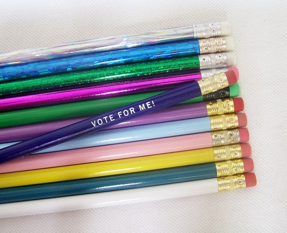 72 Round Personalized Pencils in 72 DIFFERENT COLORS