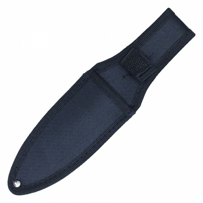 Fixed Blade Knife | Black Tactical Double-edged Combat Dagger Etched Blade