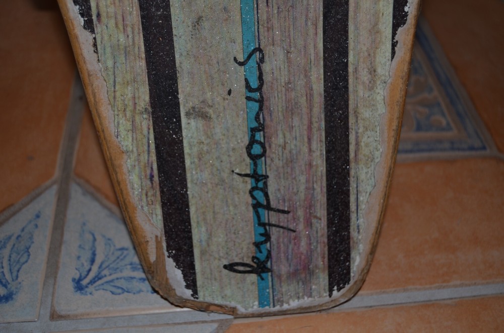 Kryptonics long board skateboard skate wave claw USED complete wheels VTG signed