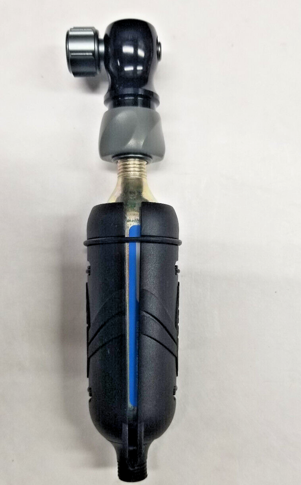 CO2 inflator RavX Vortex presta shrader alloy CNC for threaded cartridges