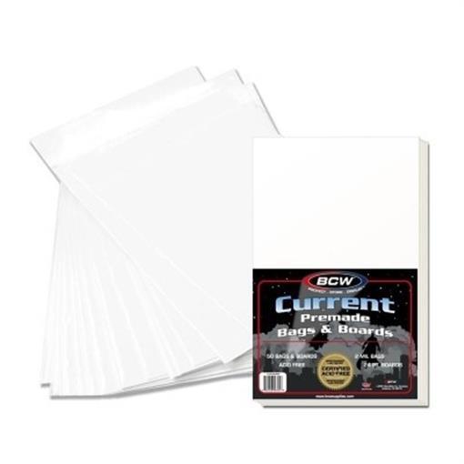 100 Current Modern Comic Premade Bags + Backer Boards 2 Mil Acid Free Storage