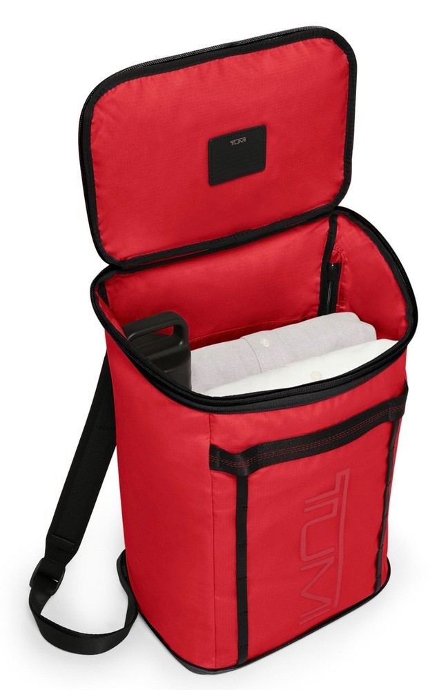 NEW Tumi ALPHA BRAVO Just in Case 17.0” Packable Backpack Bag - TUMI RED
