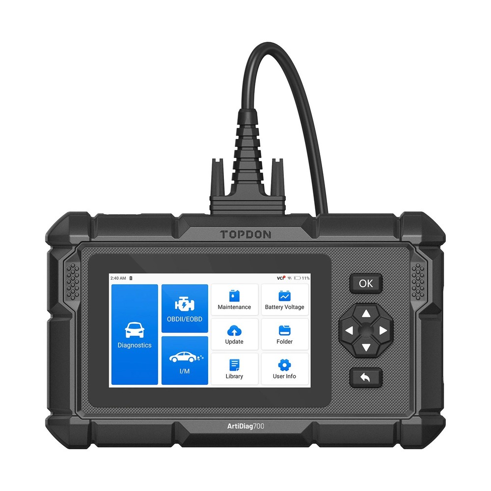 Topdon ArtiDiag700 5" Scan Tool - All Systems Scan, 15 Service Functions