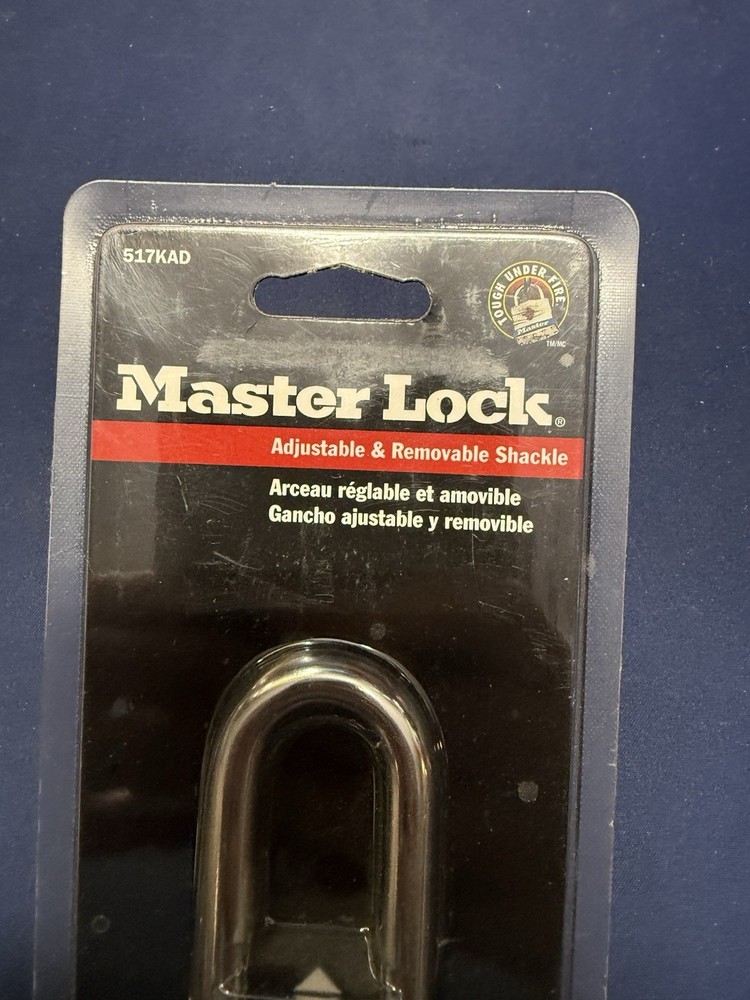 Master Lock 517D Padlock 2 -3/4" - 5-3/8" Long Adjustable Shackle