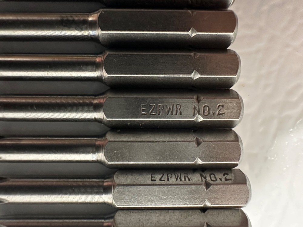 10– EAZYPOWER #2 Phillips 2” Long ISOMAX POWER TIPS
