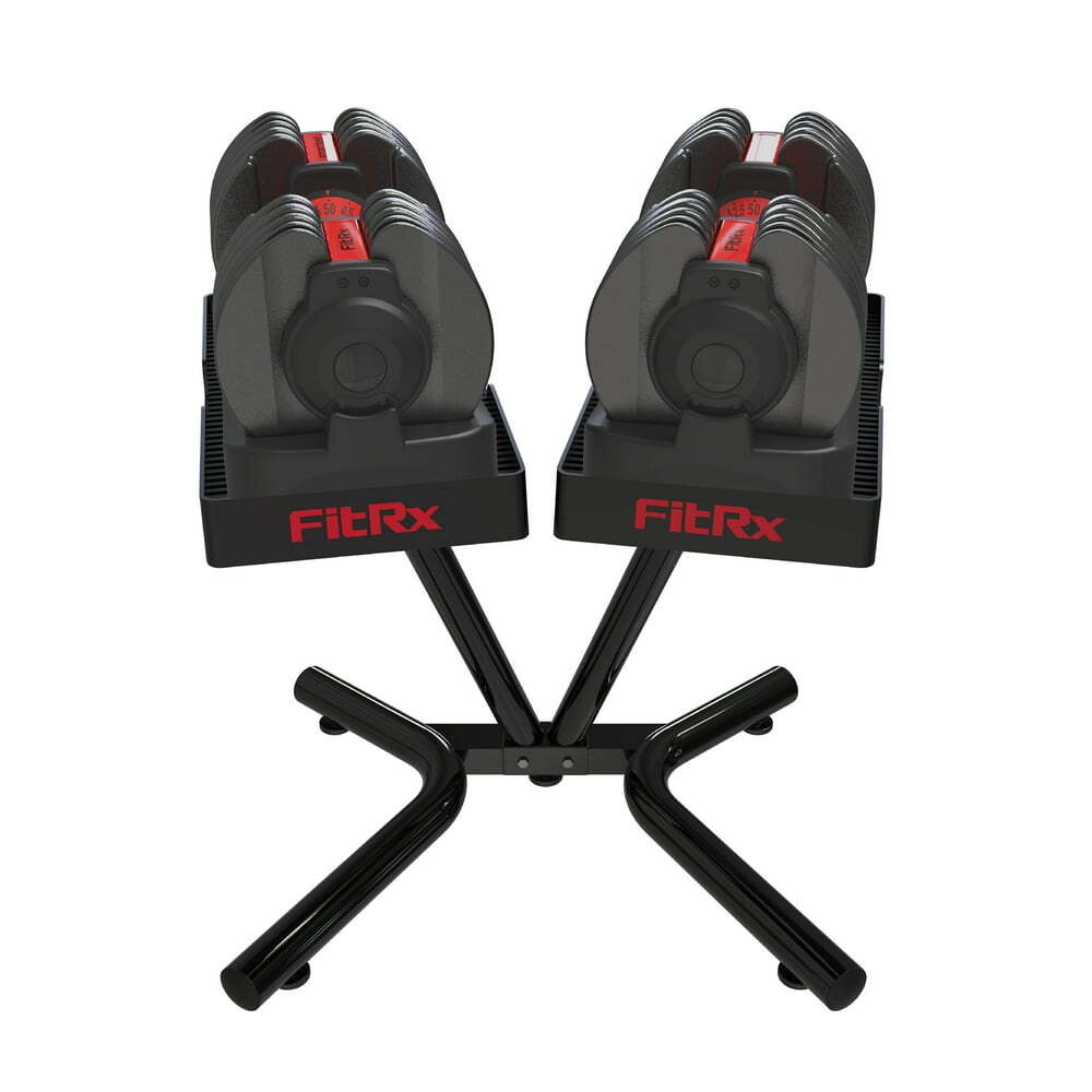 Adjustable Dumbbell Weights Set 5-52.5 Lbs Quick-Select Weight Training Rack Set