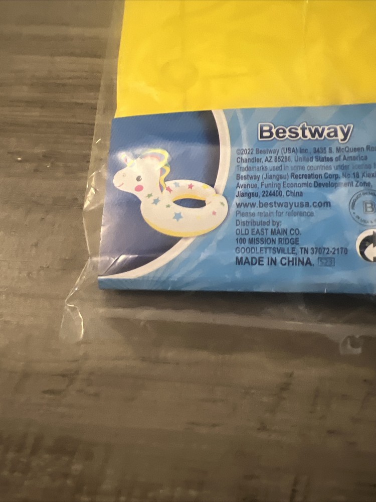 Bestway H2O Go! Unicorn Animal Split Ring Pool Float Floaty 26” New