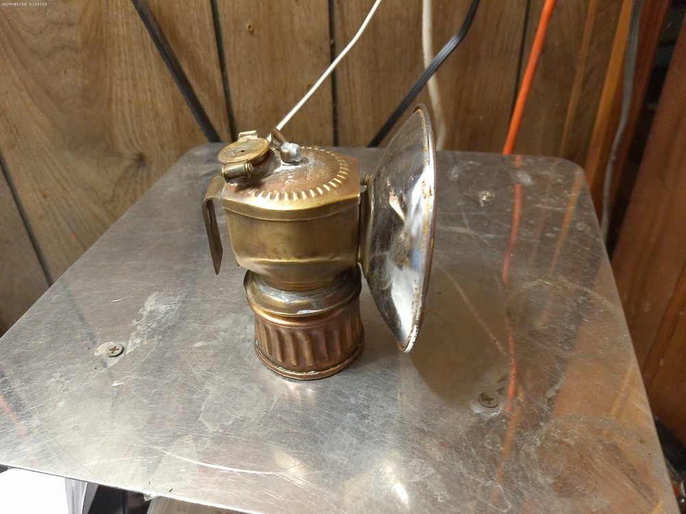 Working justrite Carbide Lamp apocalyptic caving camping hunting 5