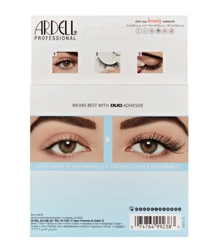 Ardell Light As Air 523, 4-pack Lighter Lashes