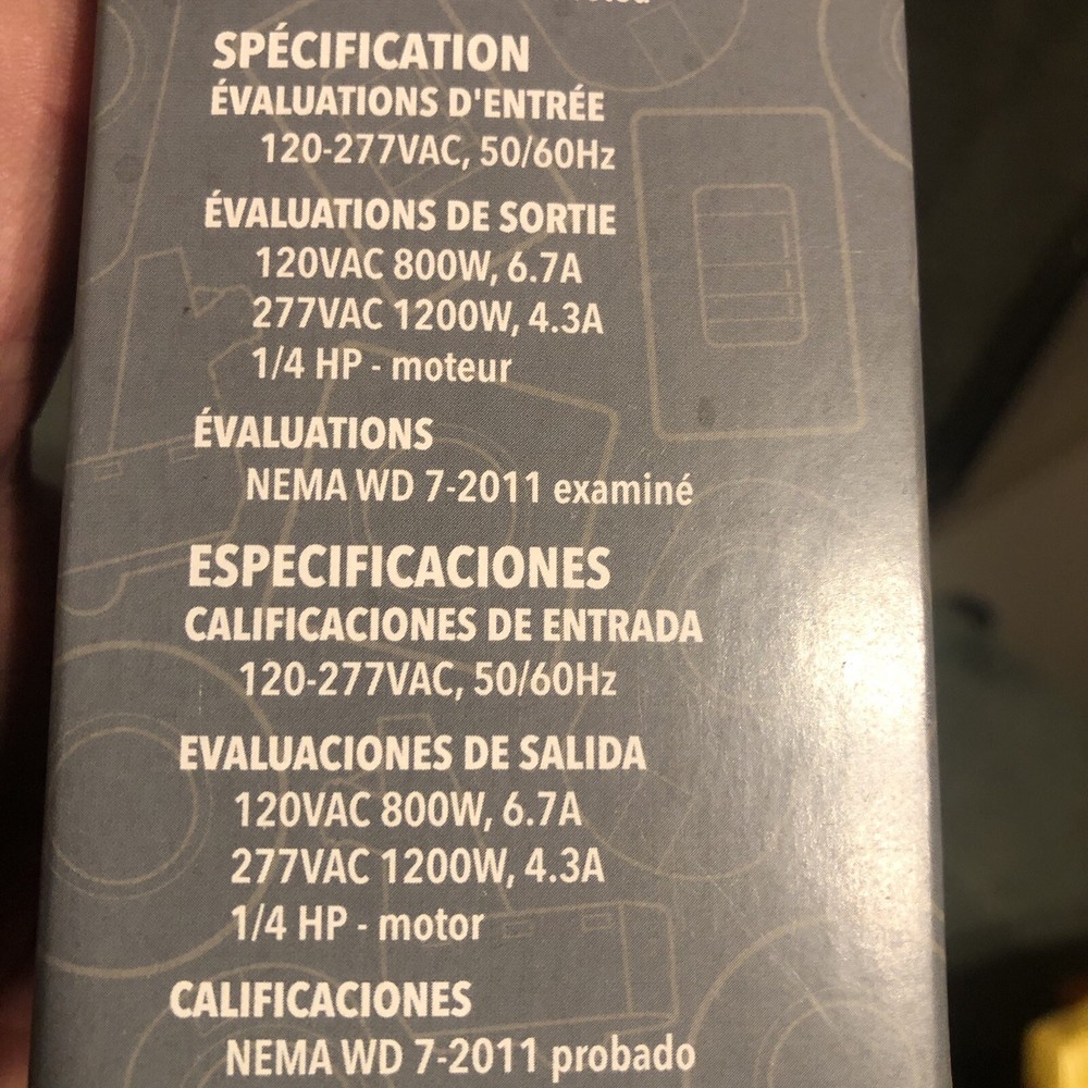 SENSOR SWITCH WSX 216 RF4 New And Unused Wall Switch Sensor