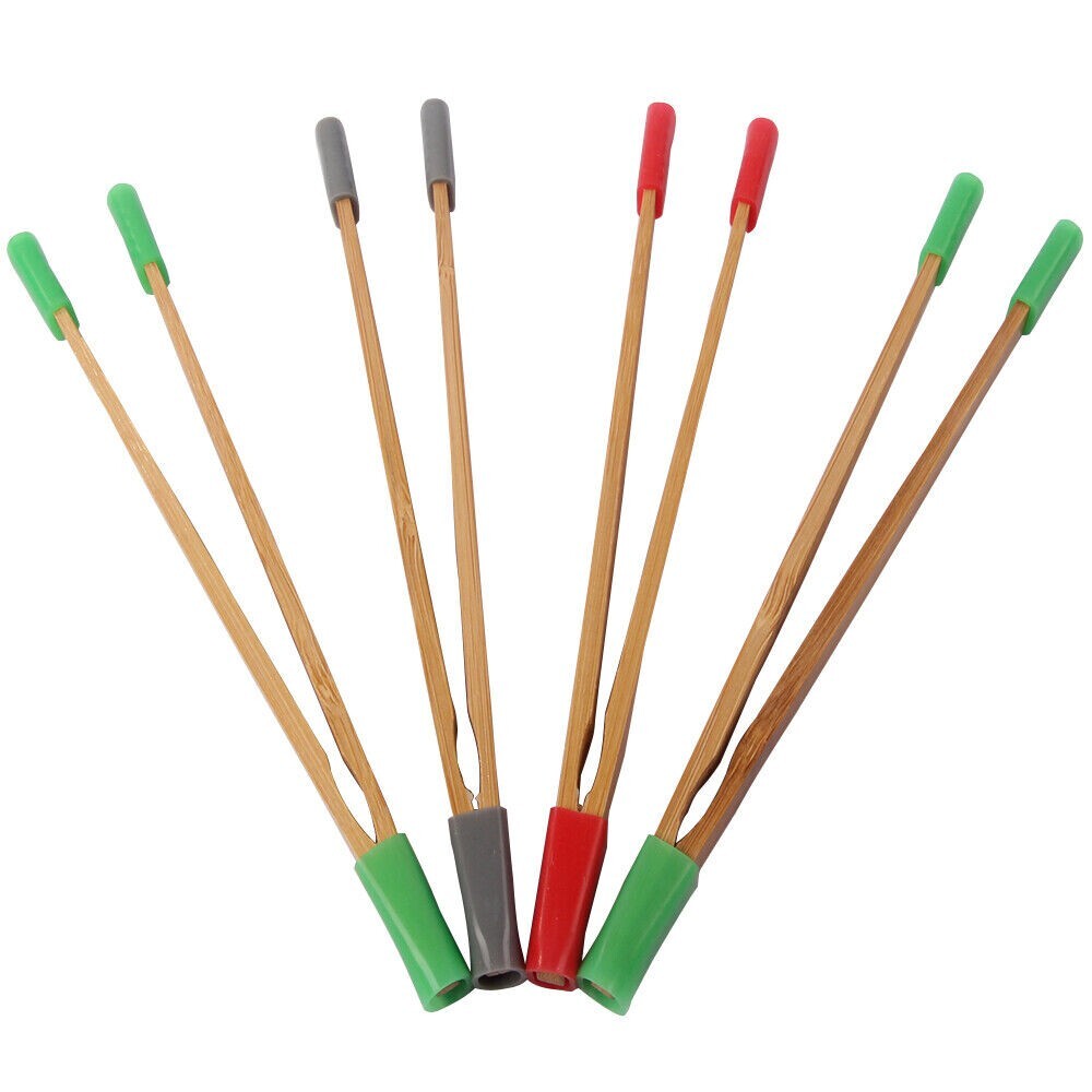 8Pcs Bamboo Print Negative Film Tongs Forceps Developing Process Photo Studio US