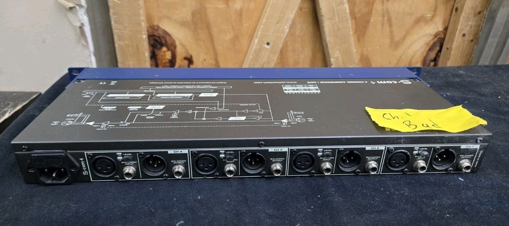Samson S-Com 4 Four Channel Compressor/Gate - Ch. 1 is BAD - Please Read