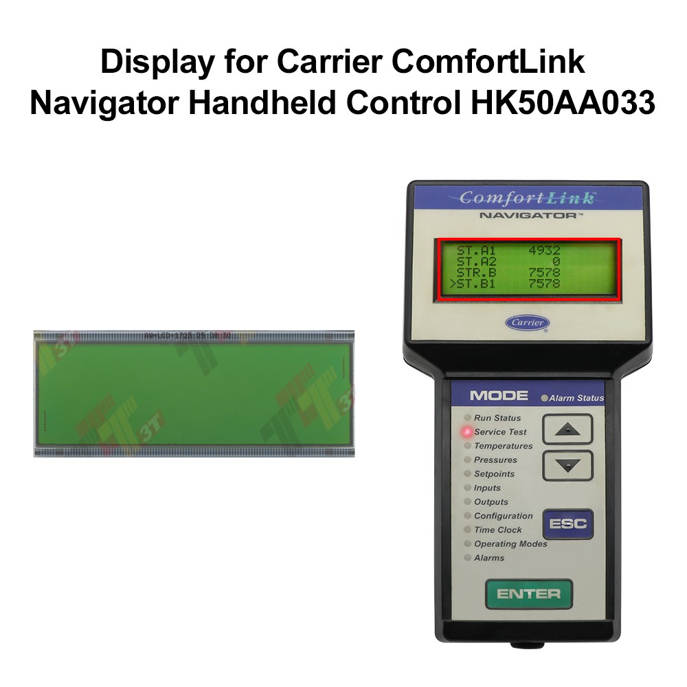 Display for Carrier ComfortLink Navigator Handheld Control HK50AA033