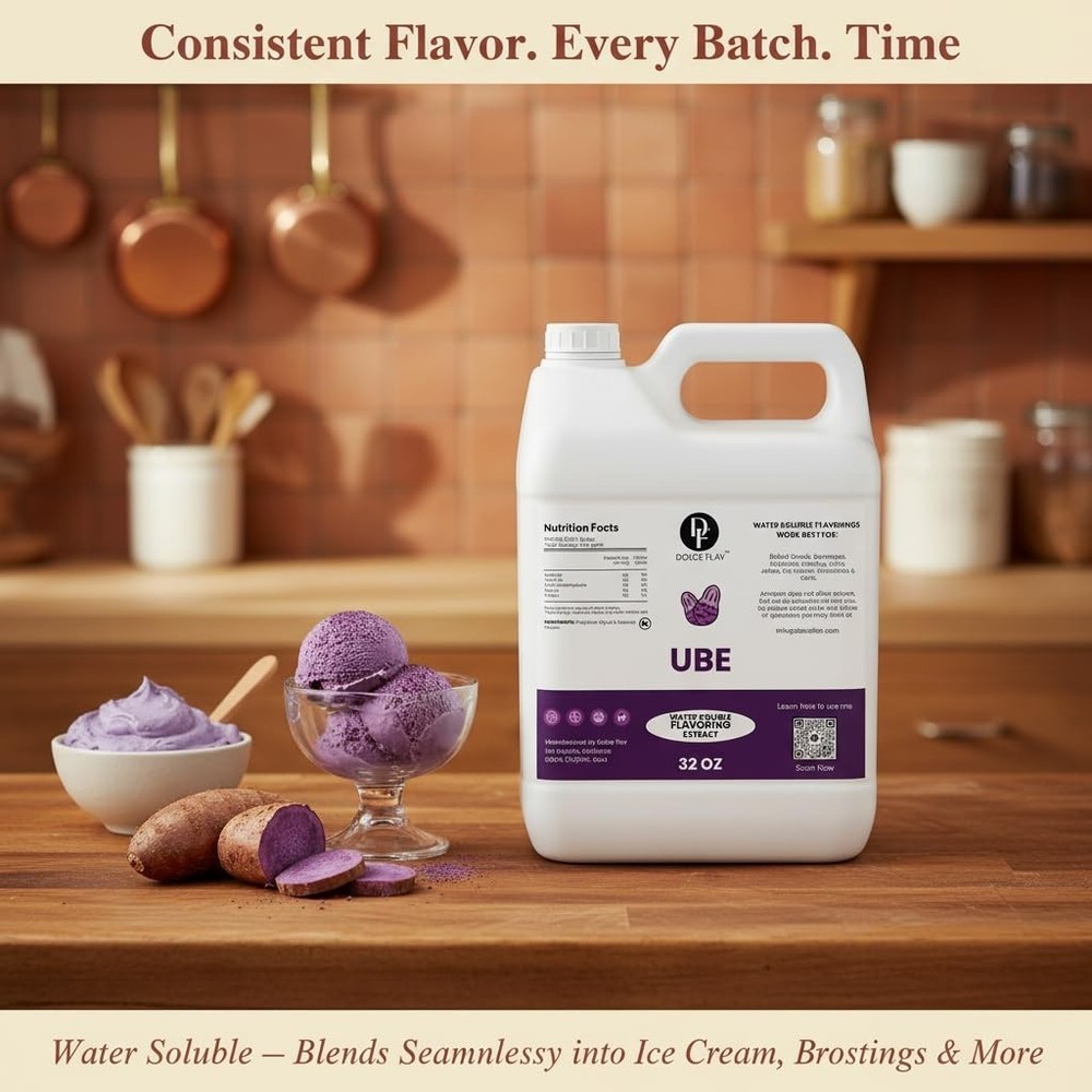 32 oz. Ube Flavoring – Elevate Desserts & Beverages with Authentic Taste
