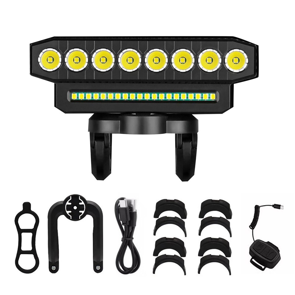 Bicycle Front Headlight Super Bright LED Bike Light Fit Type-C Charging