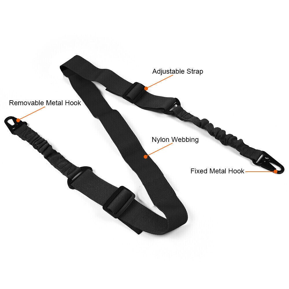2PACK Traditional Tactical Two Point Rifle Gun Sling Adjustable Shoulder Strap