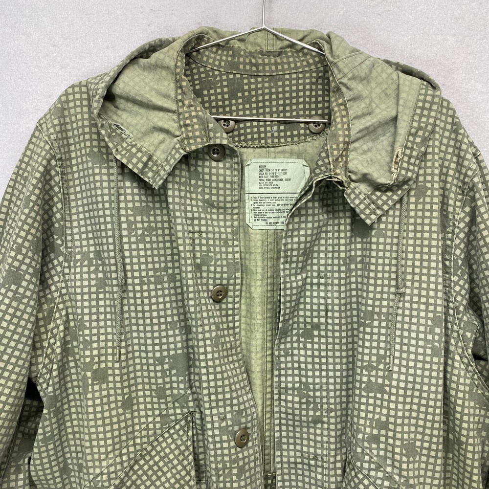 Army Parka Medium Night Camouflage Desert Strom Fishtail Jacket Gulf War
