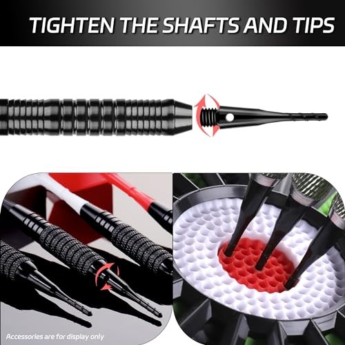 Darts Soft Tip,2BA Thread Soft Tip Dart Point 200 Pack, Plastic Tip Dart