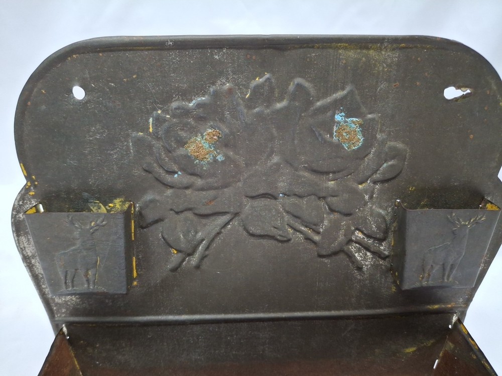 Vintage Large Tin Match Safe
