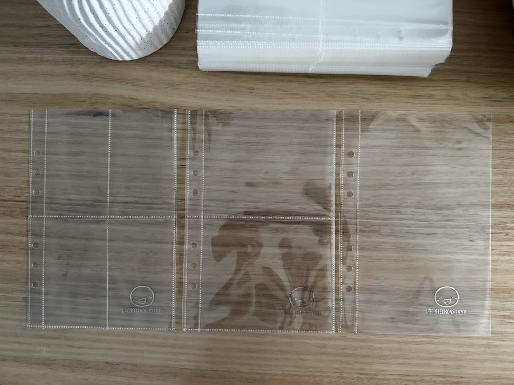 TheCoffeeMonstersCo Tcmc Folder Set + 70 Plastic Inserts - As New - RARE