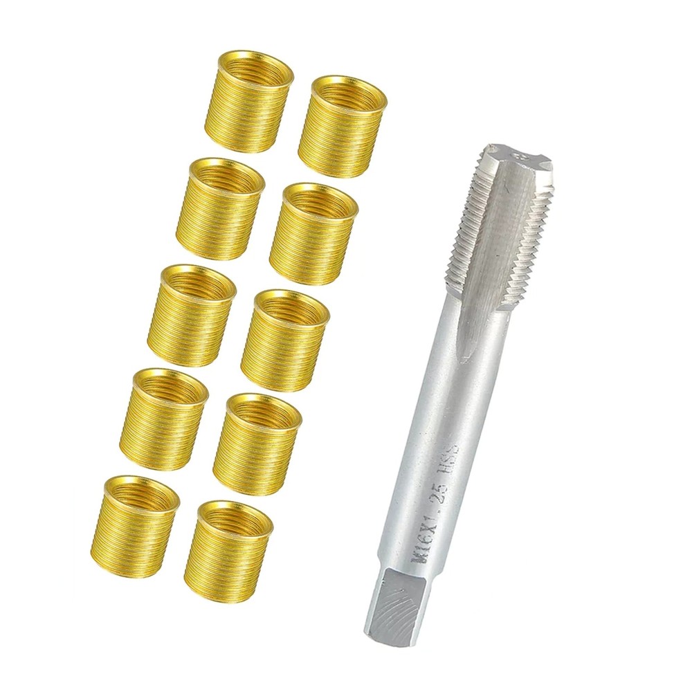 11PCS Universal Spark Plug Thread Repair Tools Kit with M14x1.25 Insert with Box