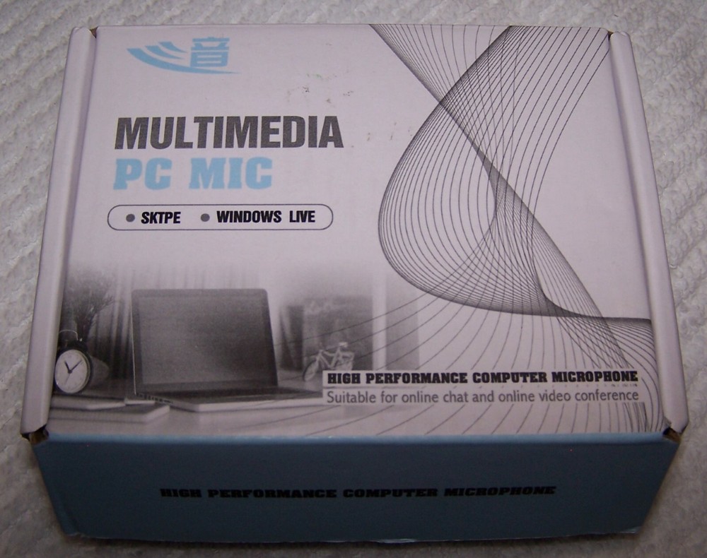 Multimedia PC Computer Microphone BLACK ~ New (Open Box)