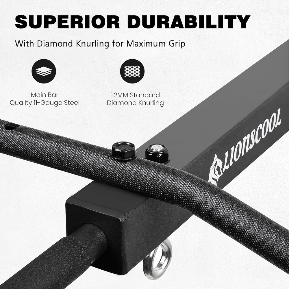 Multifunctional Wall Mounted Pull up Bar with Pulley System, 48" and 16"/24" Mul
