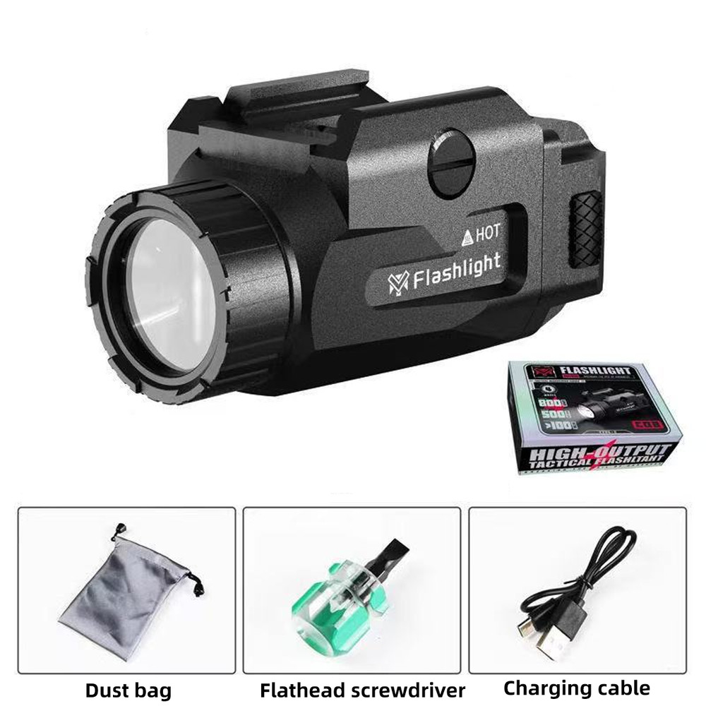 US Pistol Light with Strobe Function for Guns 800 Lumens Tactical LED Flashlight