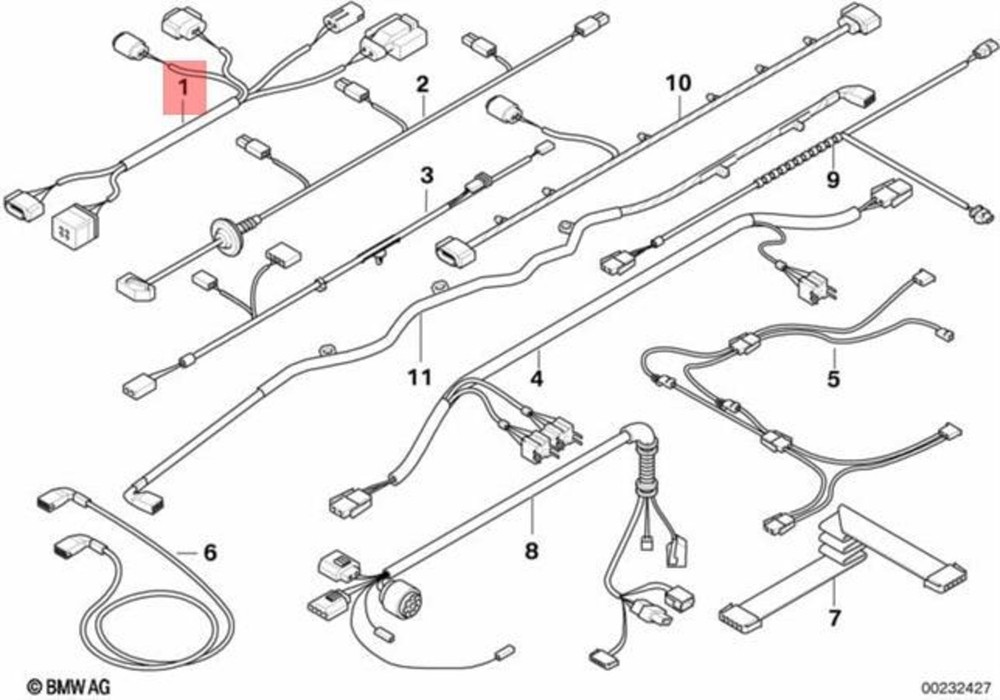 BMW Genuine Active Steering Sensors Wiring Harness