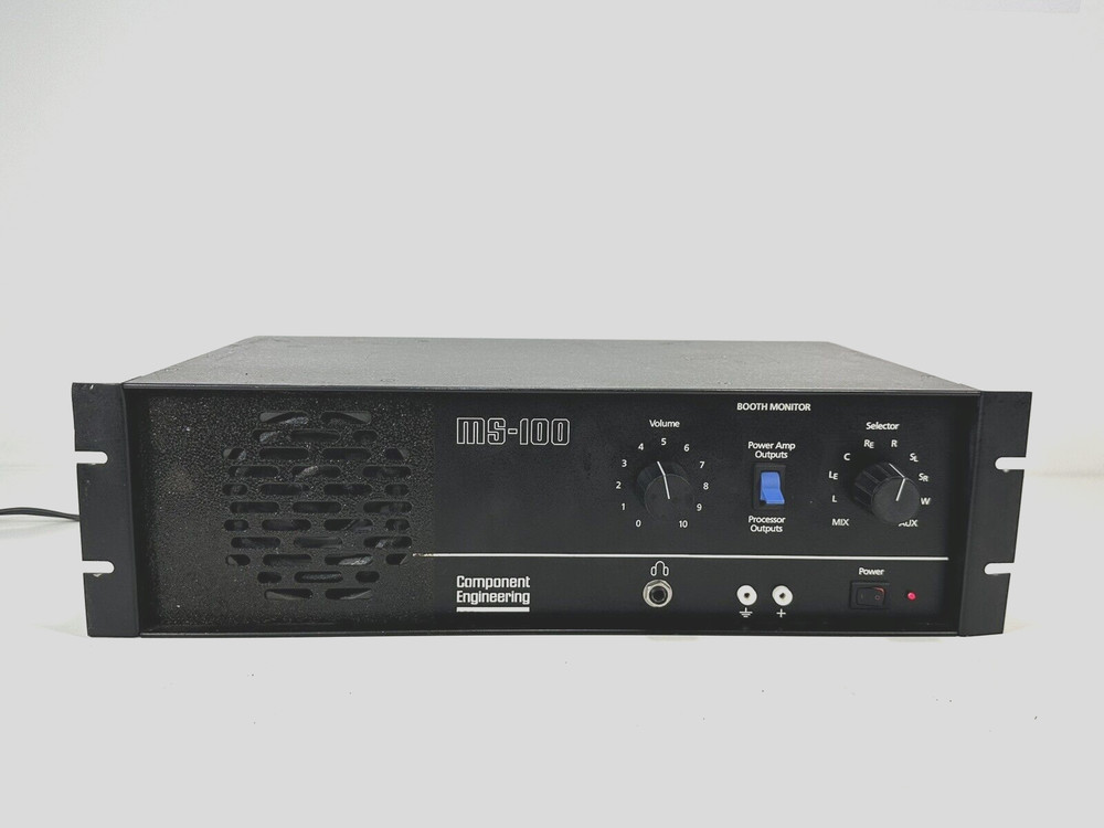 Component Engineering MS-100 ~ Booth Monitor Amplifier ~ 20 Watts into 8Ω